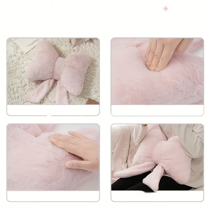UNICORN Cute Rabbit Bow Pillow for The Living Room Or Bed white pink black 31 41 cm