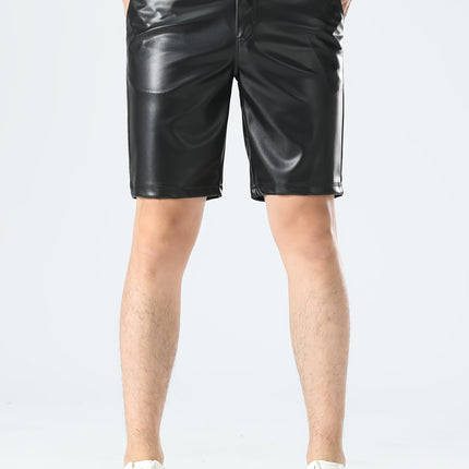 UNICORN Mens Faux Leather Shorts s m l xl xxl