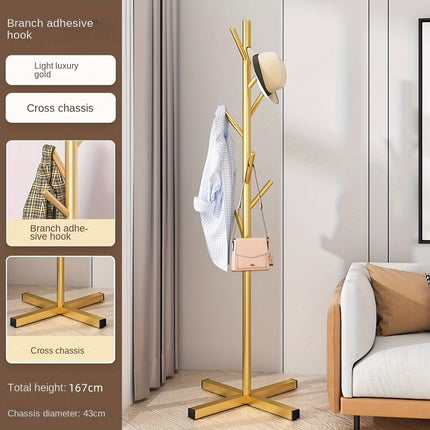 UNICORN Freestanding Metal Coat Rack golden/black/white