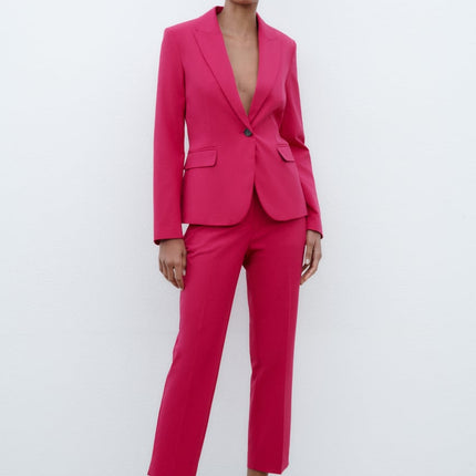 UNICORN Women's suit costume dark pink trousers blazer xs s m l xl xxl