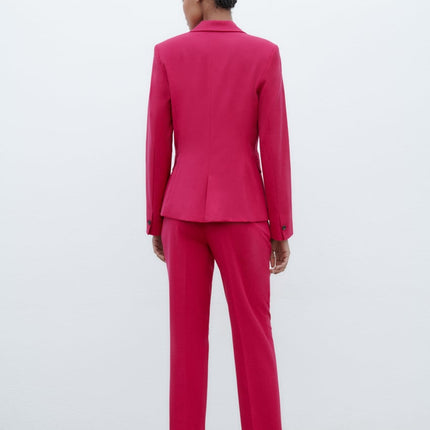 UNICORN Women's suit costume dark pink trousers blazer xs s m l xl xxl