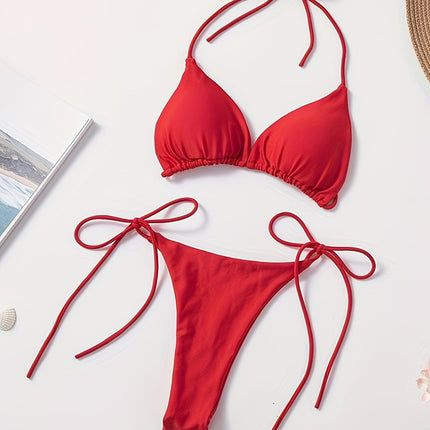 UNICORN Solid Color Sexy Rope Style Bikini Swimwear for Fashionable Women s m l