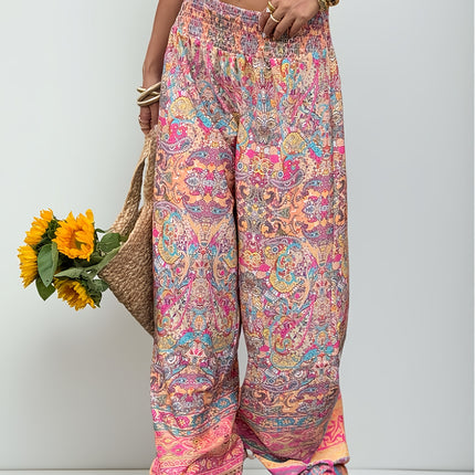 UNICORN Women'S Casual Wide-Leg Beach Pants with a Bohemian Style Design s m l xl