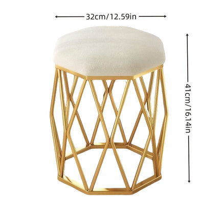 UNICORN Fashionable New Makeup Stool, Dressing Stool white/pink/tangerine