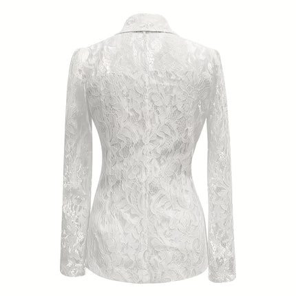 UNICORN Elegant Semi-Sheer Spring And Summer Blazer with Lining for Women s m l xl xxl