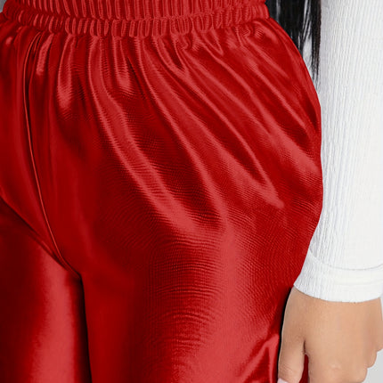 UNICORN Womens Silvery-Hot Stamped Elastic Waistband Straight-Leg Pants s m l xl xxl