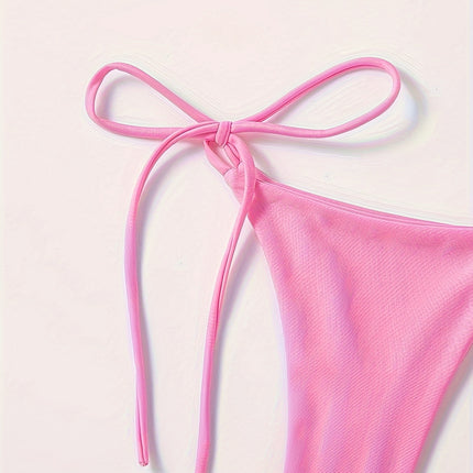 UNICORN Solid Color Sexy Rope Style Bikini Swimwear for Fashionable Women s m l
