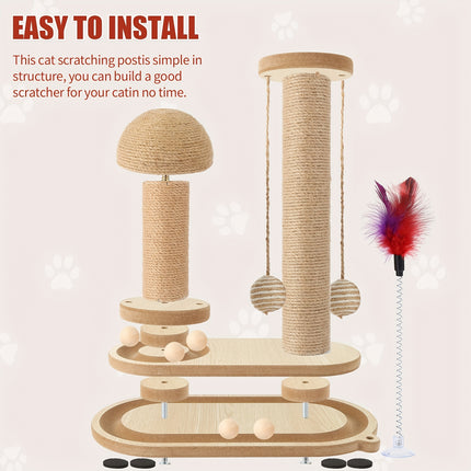 UNICORN Cat Scratching and Sharpening Post Suitable for Indoor Cats and Various Breeds