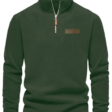 UNICORN Men's Sweatshirt with Stand-Up Collar, Half-Zip, Long Sleeves s m l xl xxl