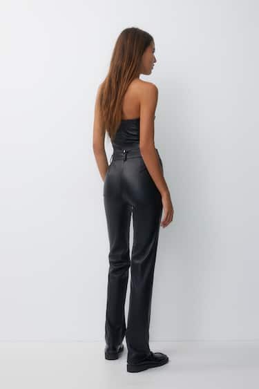 UNICORN Women's trousers faux leather black xs s m l xl