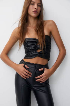 UNICORN Women's trousers faux leather black xs s m l xl