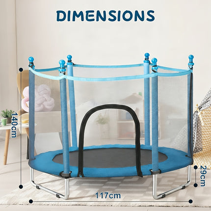 UNICORN Trampoline with Enclosure 140*117cm Indoor Fitness Workout Exercise Equipment