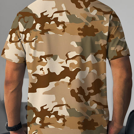 UNICORN ShortSleeved Polo Shirt Golf Shirt BrownGreen Camouflage s m l xl xxl xxxl