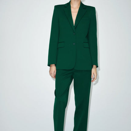 UNICORN Women's suit costume dark green trousers blazer xs s m l xl xxl