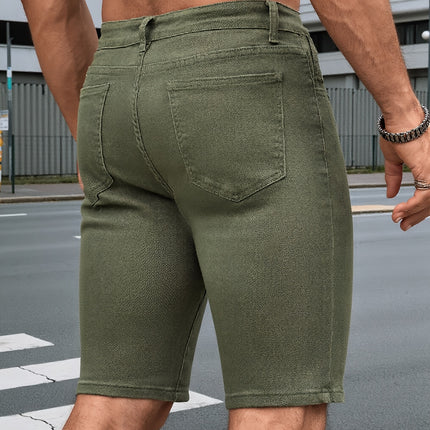 UNICORN Mens Fashion Skinny Denim Shorts Versatile Jeans Shorts s m l xl xxl