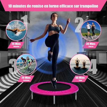 UNICORN Mini Folding Trampoline, Foldable Fitness Rebounder Indoor and Outdoor