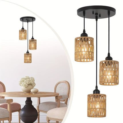 UNICORN Rustic Bohemian Style Pendant Light Brown Black