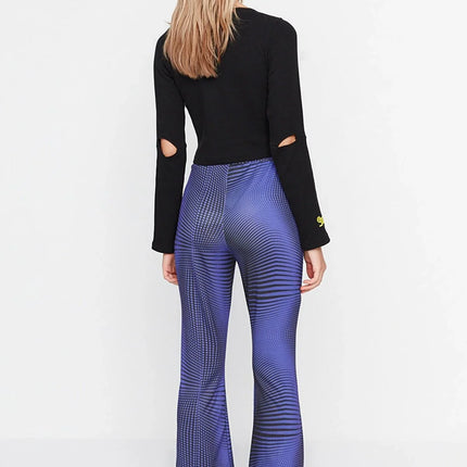UNICORN Women's trousers purple black xs s m l xl