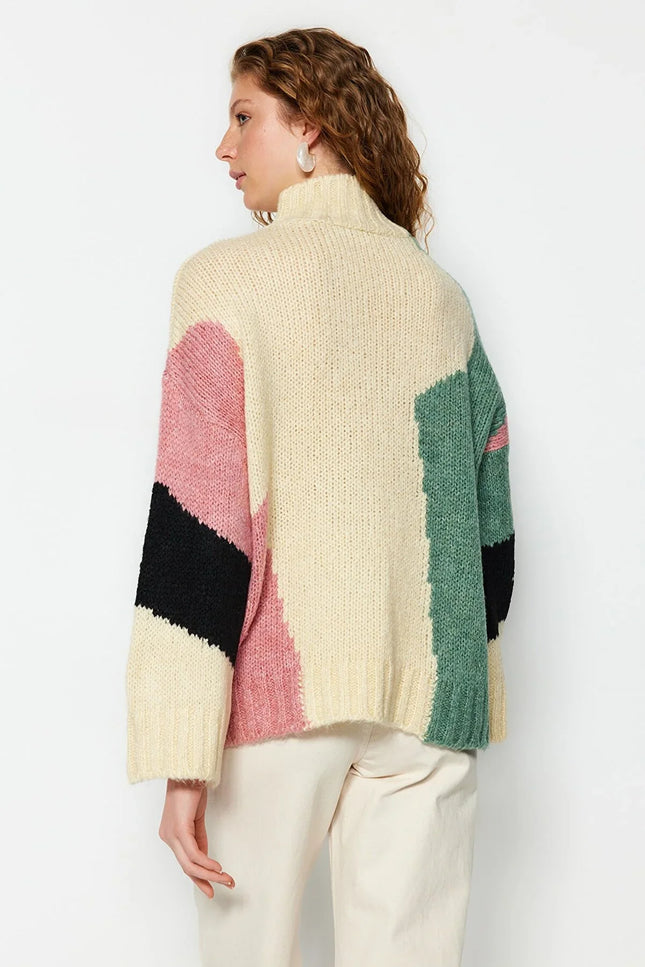 UNICORN Women's sweater beige green pink s m l