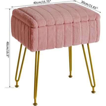 UNICORN Modern Minimalist Footstool with Storage Function pink