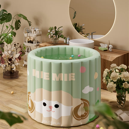 UNICORN 1 Portable Inflatable Hot Water Tub with Cute Cartoon Sheep Design Pink Green