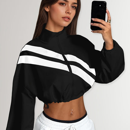 UNICORN Sports Zip-Up Stand Collar Jacket with Drawstring Hem Suitable for Running s m l