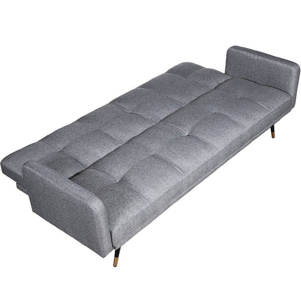 UNICORN Three-seater sofa bed beige gray 193x83x75