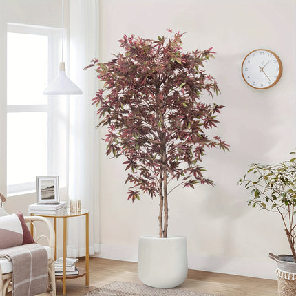 UNICORN 120Cm/160Cm Artificial Japanese Maple Tree in Deep Purple