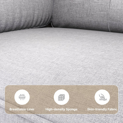 UNICORN Couch with Armrest And Side Pocket144 X 77 X 77 Cm Dark Grey/Light Grey