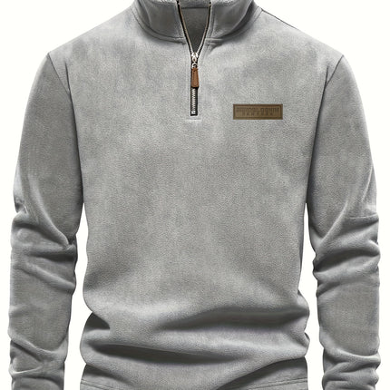 UNICORN Men's Sweatshirt with Stand-Up Collar, Half-Zip, Long Sleeves s m l xl xxl