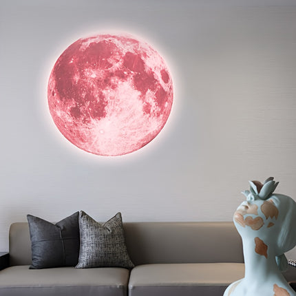 UNICORN Pink Moon Lamp That Includes Three Interchangeable Moon Projections