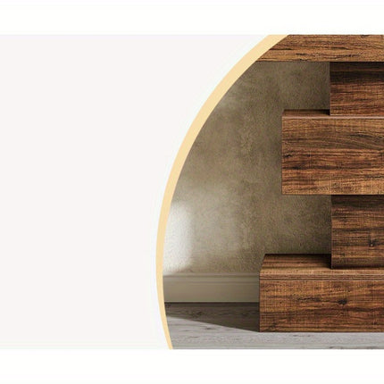 UNICORN Industrial Console Table, 108cm Narrow Wood Sofa Table Brown