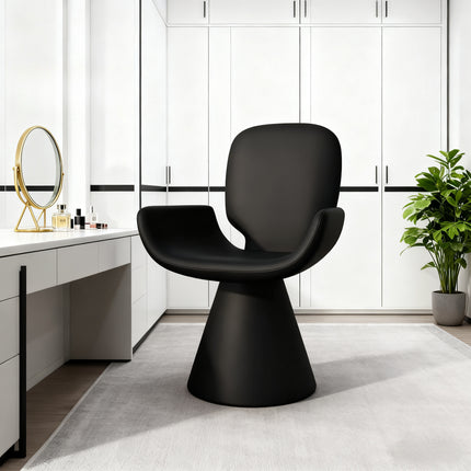UNICORN 360 rotating dressing chair, Nordic modern living room single chair Black White