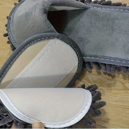 UNICORN 1 Pair Detachable Lazy Mop Slippers Black Beige Gray