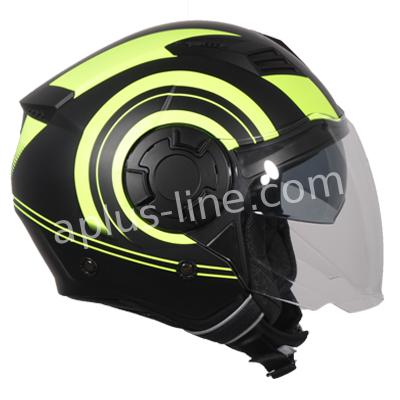 Scooter bromfiets zomerhelm jet helm vito isola roof boxer maten xs s m l xxl | Scooterhelm
