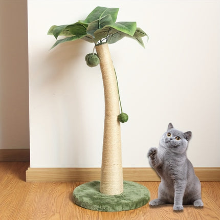 UNICORN 80.01cm Banana Leaf Cat Scratching Post with Climbing Frame
