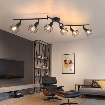 UNICORN Black Ceiling Lamp Retro Style Spotlight for Living Room, Kitchen, And Bedroom