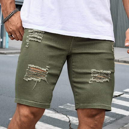 UNICORN Mens Fashion Skinny Denim Shorts Versatile Jeans Shorts s m l xl xxl