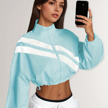 UNICORN Sports Zip-Up Stand Collar Jacket with Drawstring Hem Suitable for Running s m l