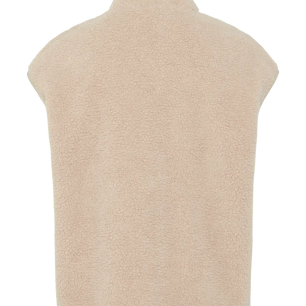 Sadia Teddy vest Gilet silver gray beige
