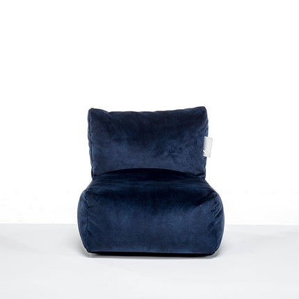 UNICORN Lounge chair pouf beanbag velvet 48 x 48 x 50 x 23 width x depth x back height x seat height green gray dark gray blue light gray yellow gold beige white green