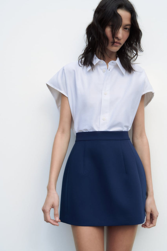 UNICORN Women's mid-rise skirt dark blue xs s m l xl