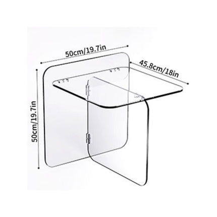 UNICORN Acrylic Drinking Table Transparent Round Side Table Green Orange