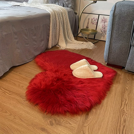 UNICORN Valentine'S Day Red Heart-Shaped plush carpet 50 cm 60 cm 90 cm