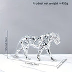 Leopard Silvery 31*6*15.5cm