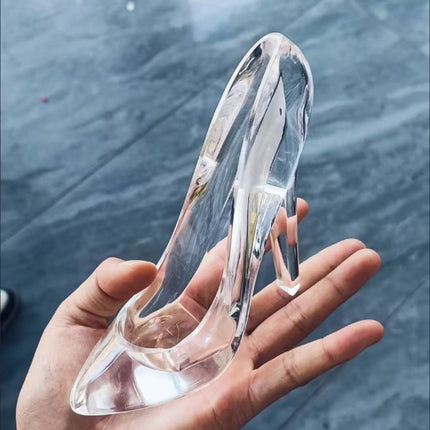 UNICORN Transparent Acrylic High Heel Figurines transparent white