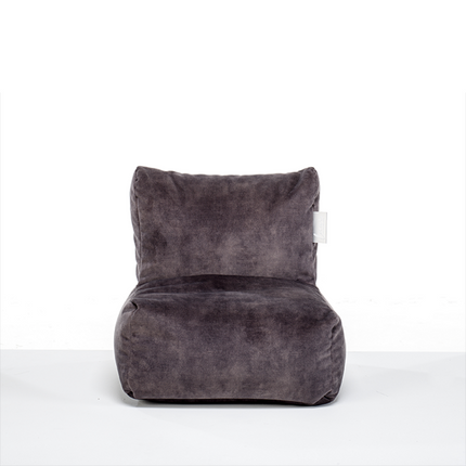 UNICORN Lounge chair pouf beanbag velvet green white pink dark grey jeans blue ash grey steel grey wood brown indigo white cream 48 x 48 x 50 x 23 width x depth x back height x seat height