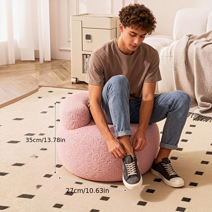 UNICORN Small Sofa, Shoe Changing Stool for Home Living Room White Pink Black Gray