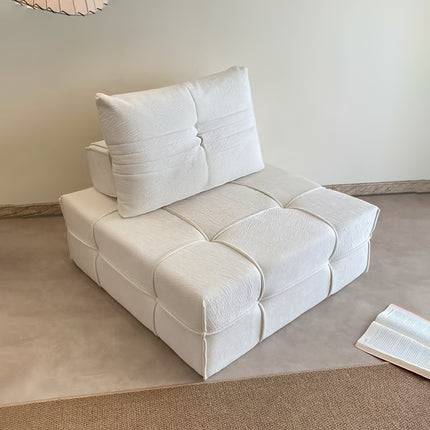 UNICORN New fabric sofa, freely combinable, straight-lined long sofa white dark blue orange