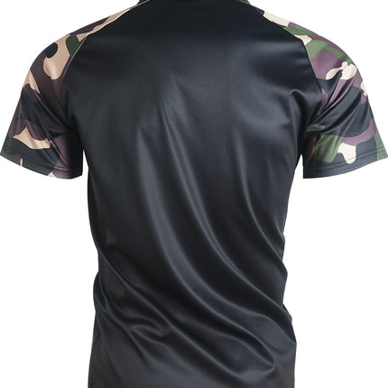 UNICORN Slim-Fit Classic Easy Short-Sleeve Polo Shirt with Camouflage s m l xl xxl xxxl